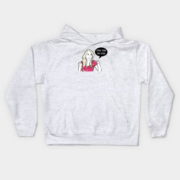 Voom Voom Sha Bang Kids Hoodie by Katsillustration